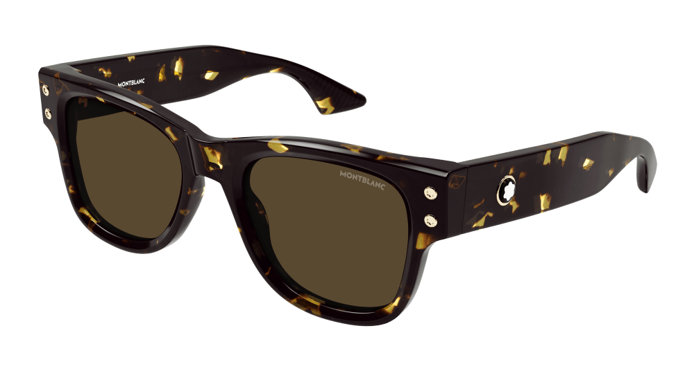 Montblanc Sunglasses Mens In Havana Brown MB0381S-003