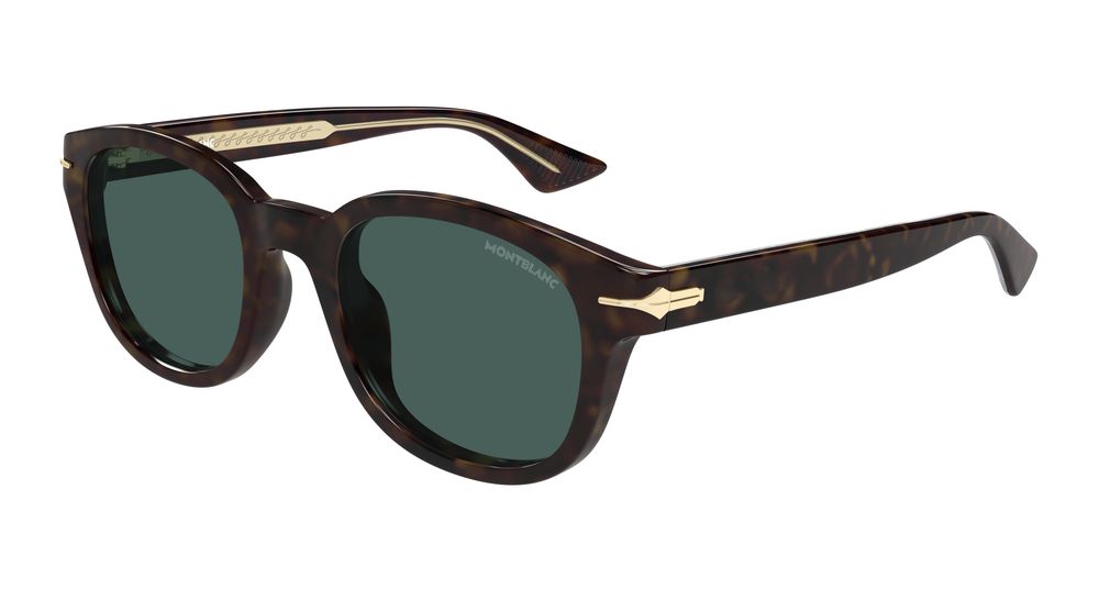Montblanc Sunglasses Mens In Havana Green MB0435S-002