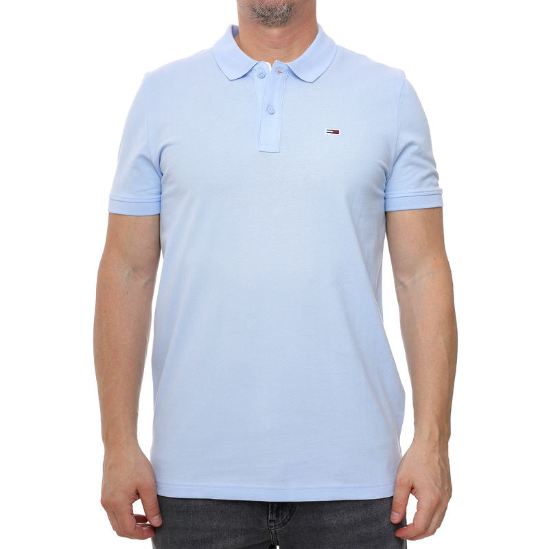Tommy Hilfiger Slim Placket Polo Ext Light Blue