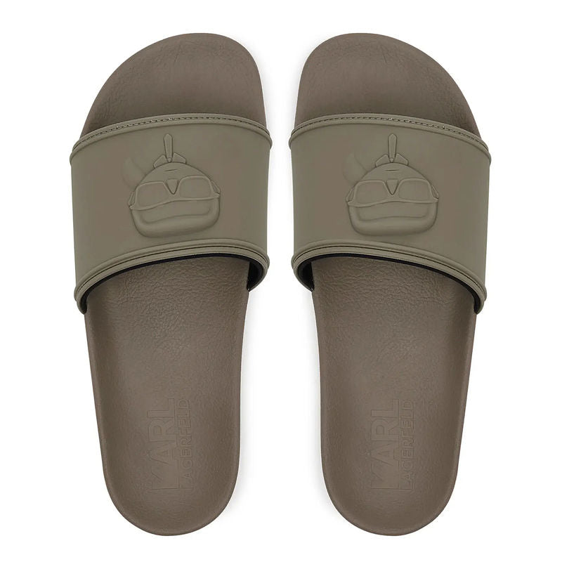 Karl Lagerfeld Kondo Karl Nft Relief Slides Combat