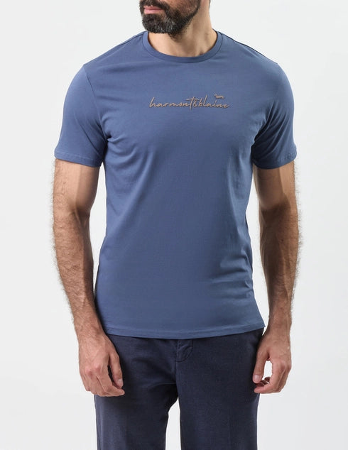 Harmont & Blaine Mens T-Shirt In Slate