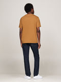 Tommy Hilfiger Mens Vertical Brown Flag T-Shirt
