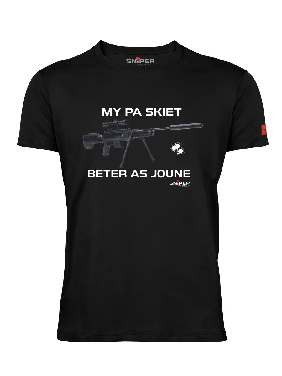 Sniper Mens My Pa T-Shirts In Black