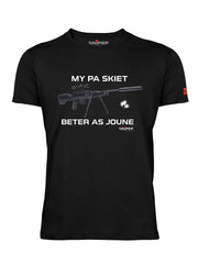 Sniper Mens My Pa T-Shirts In Black