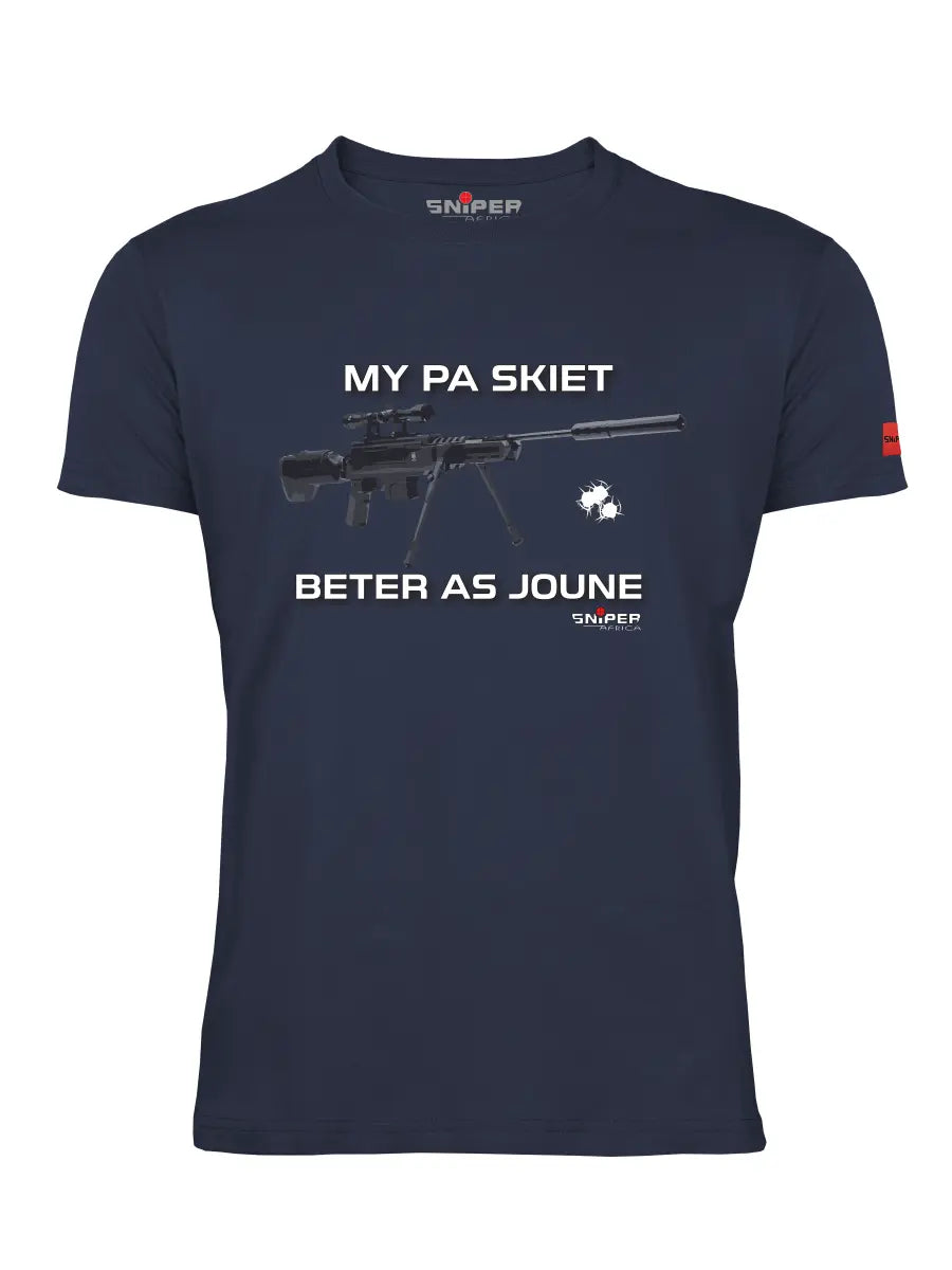 Sniper Mens My Pa T-Shirts In Navy