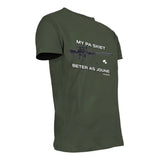 Sniper Mens My Pa T-Shirt In Olive