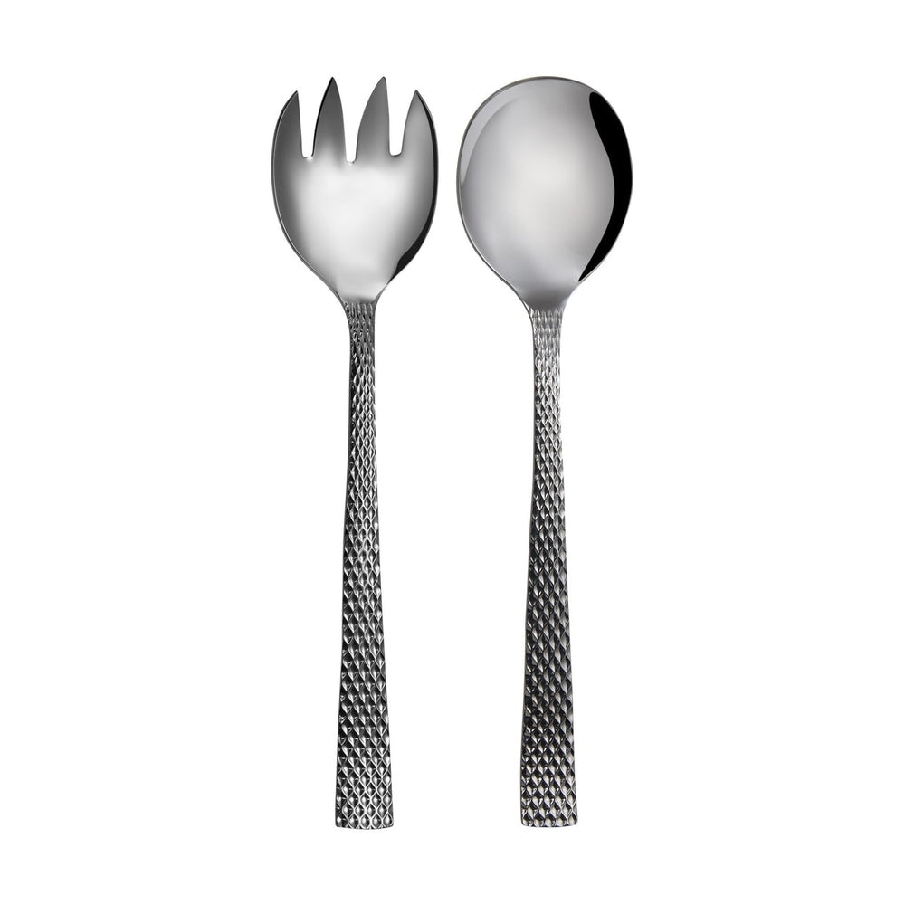 Maxwell & Williams Diamonds Salad Server Set Of 2 Piece Gift Boxed In Silver