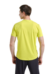 Anta Mens Advanced Running Short Sleeve T-shirt In Neon Green