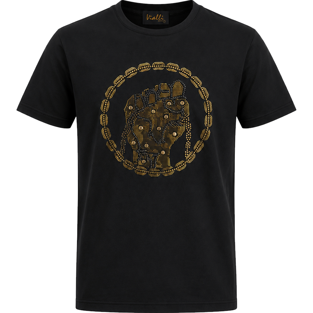 Vialli Nasty T-Shirt In Black
