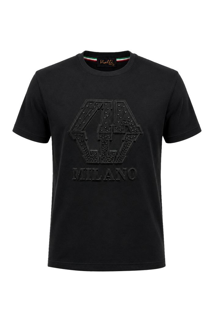 Vialli Negotiate T-shirt In Black