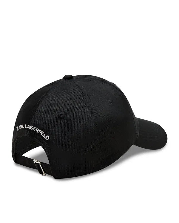 Karl Lagerfeld Womens k-Ikonik 2.0 Cap In Black