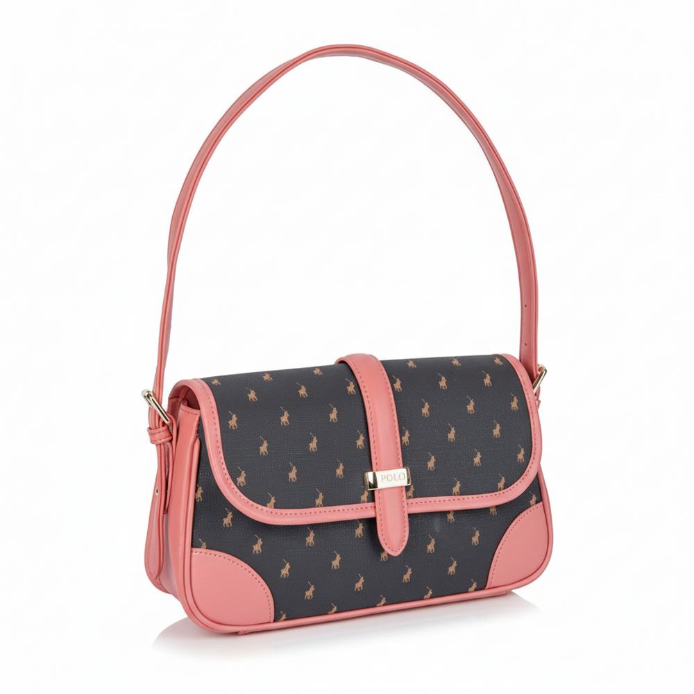 Polo Kelsey Flapover Shoulder Bag In Brown