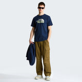 The North Face Mens Mountain Line T-Shirt In Summit Navy