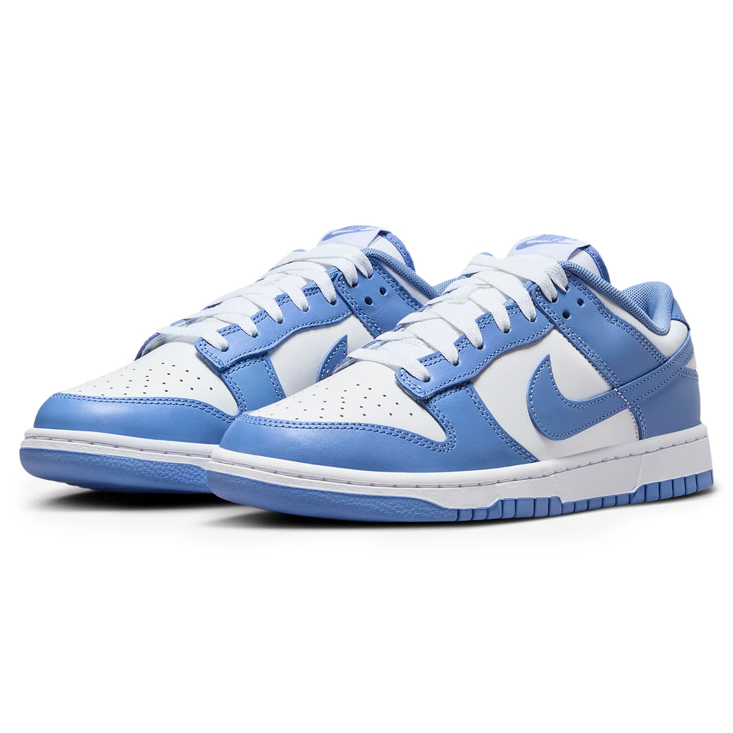 Nike Mens Dunk Low Retro Sneakers In White/Polar Blue