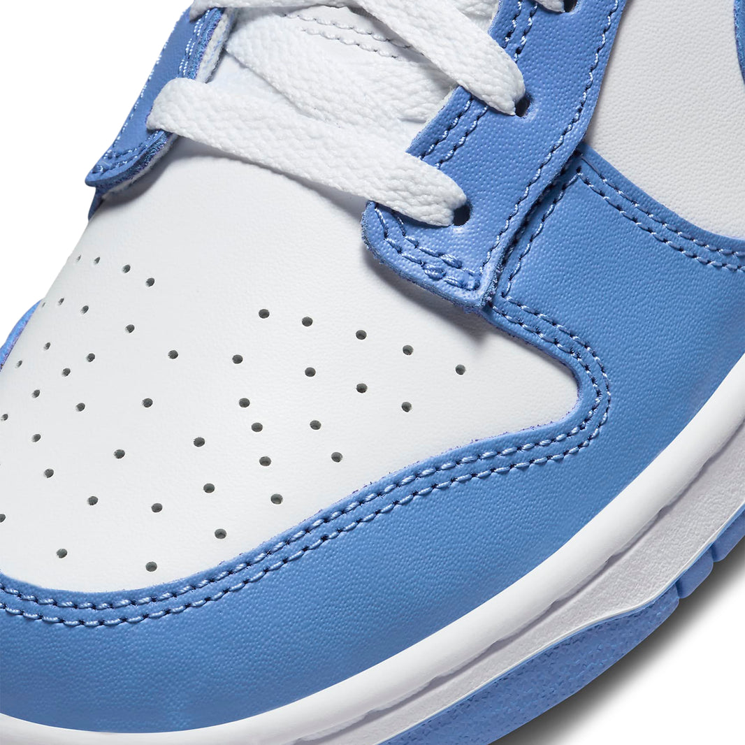 Nike Mens Dunk Low Retro Sneakers In White/Polar Blue