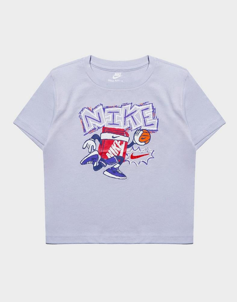 Nike Kiddies Boys Chalky Boxy Ball Tee T-Shirt In Ghost