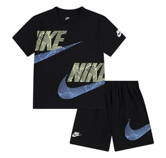 Nike Boys Nsw Itz Relaxed 2 Pcs T-Shirt & Shorts In Black