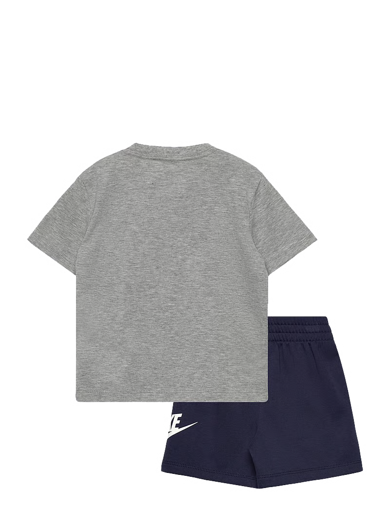 Nike Unisex Kids 2 Pcs Club T-Shirt & Short Set In Midnight Navy/Dark Grey Heather