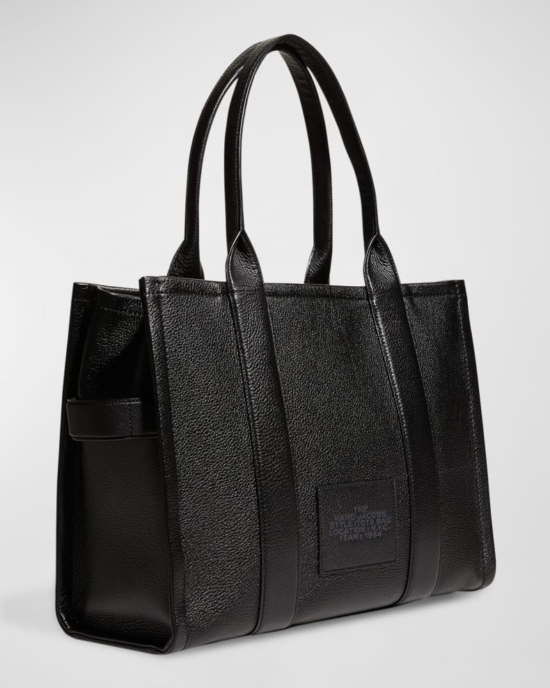 Marc Jacobs The Leather Large Tote Bag Black