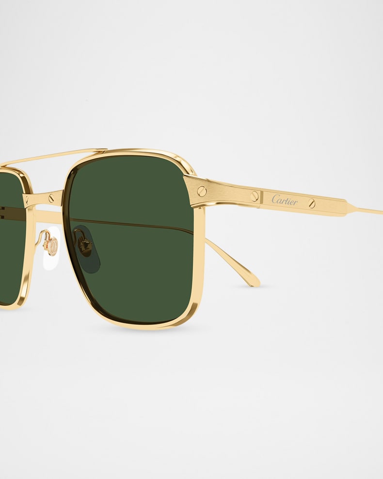 Cartier Mens Sunglasses In Gold