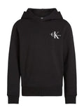 Calvin Klein Unisex Small Monogram Hoodie In Black