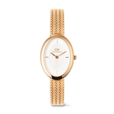 Daniel Wellington Juliette Braided Mesh White Sunray Rose Gold