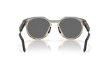 Oakley Mens Hstn Metal Round Sunglasses In Transparent Grey