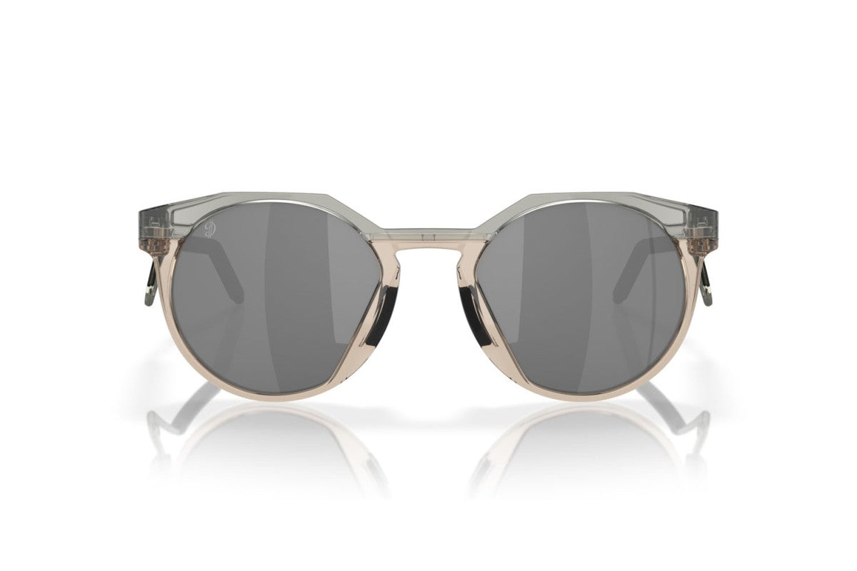 Oakley Mens Hstn Metal Round Sunglasses In Transparent Grey