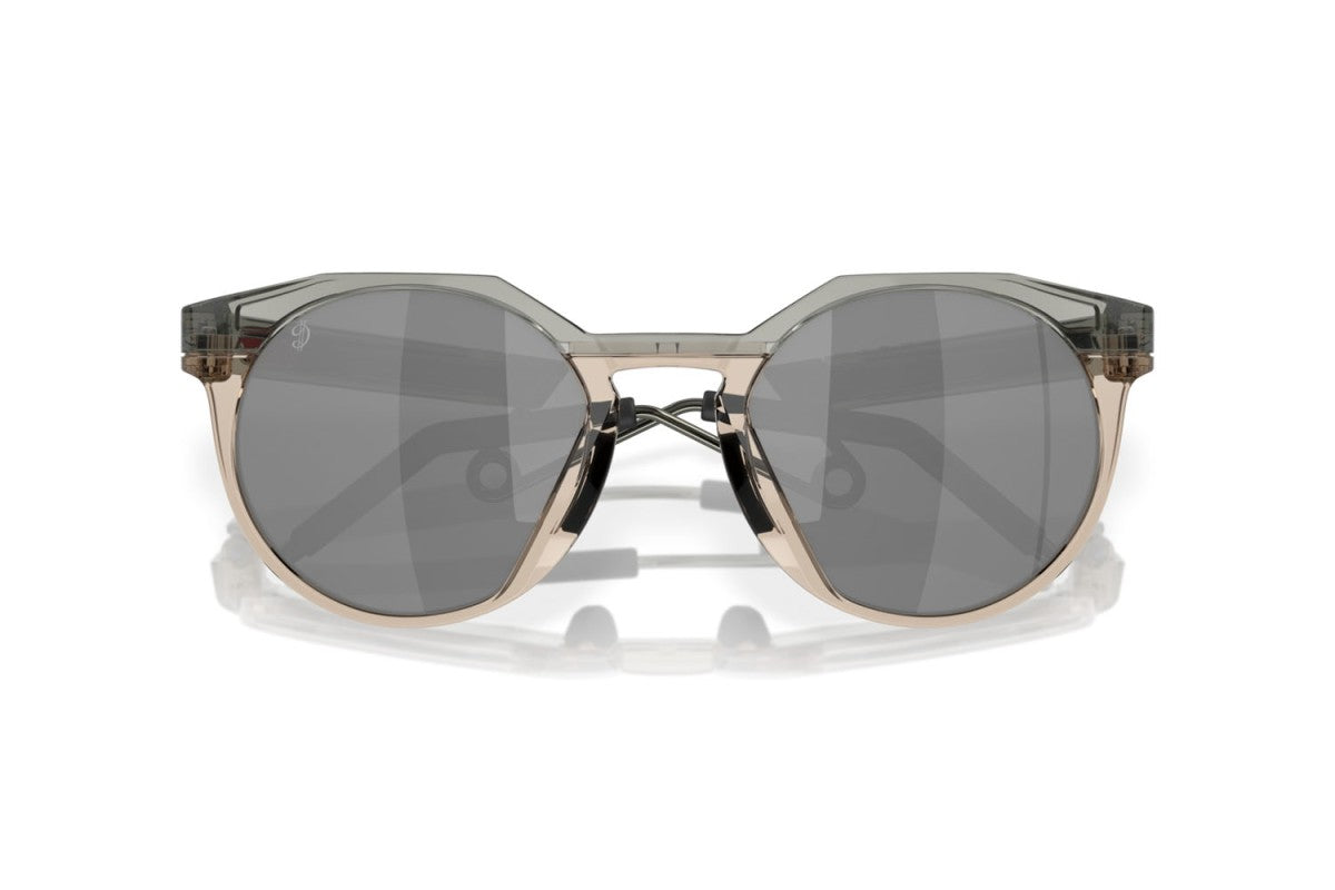 Oakley Mens Hstn Metal Round Sunglasses In Transparent Grey