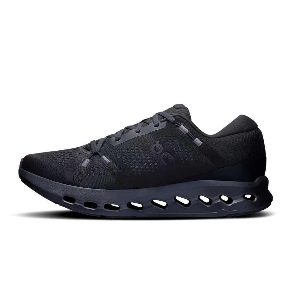 On Cloud Mens Cloudsurfer 2.0 Shoes In Black
