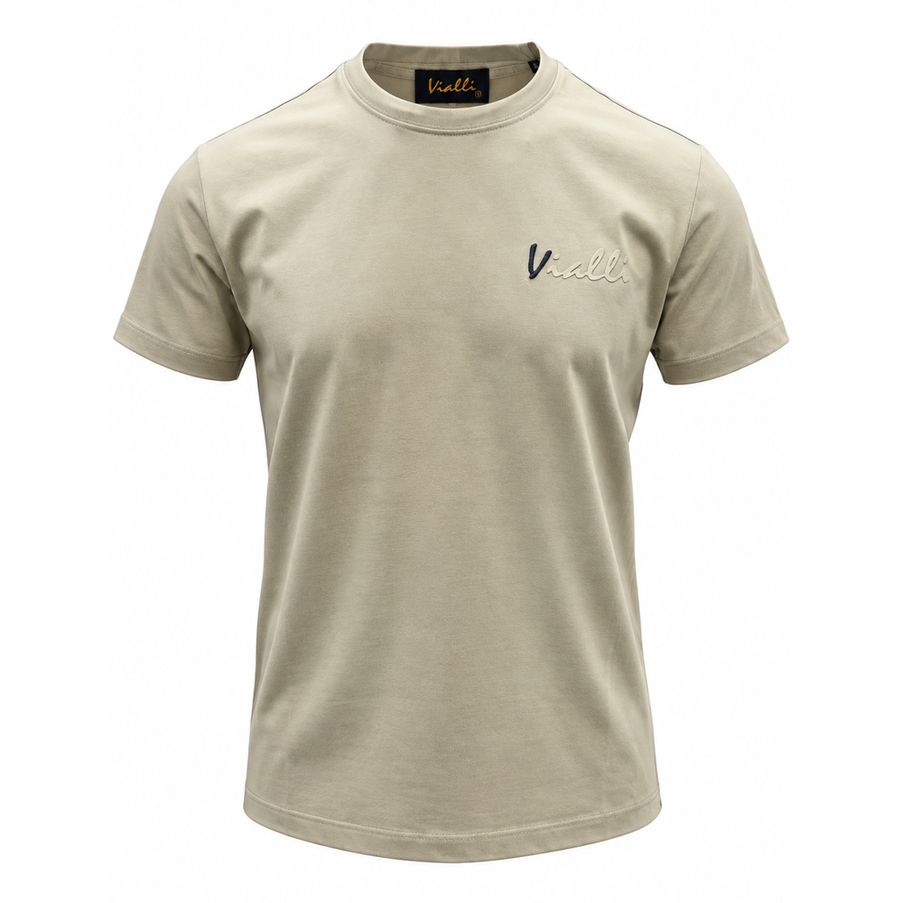 Vialli Onar T-Shirt In Khaki