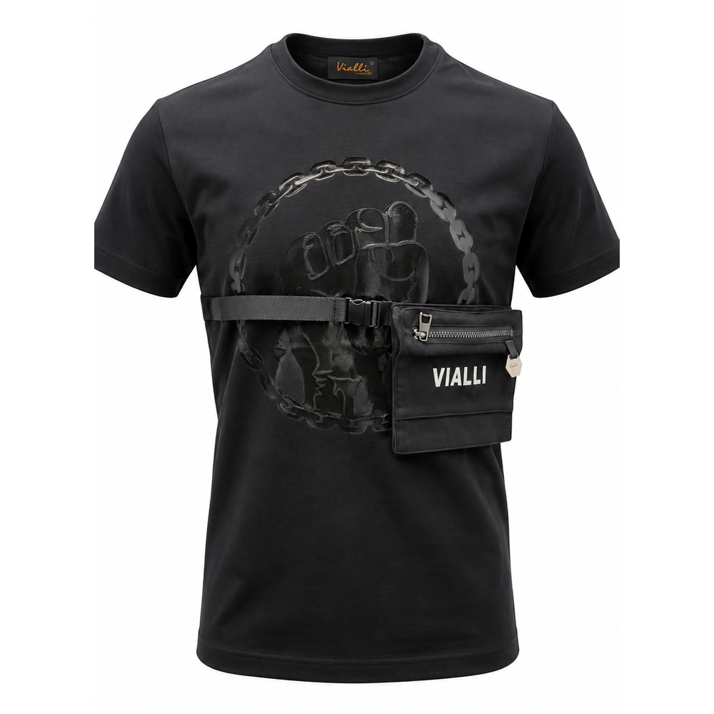 Vialli Oppa T-Shirt In Black