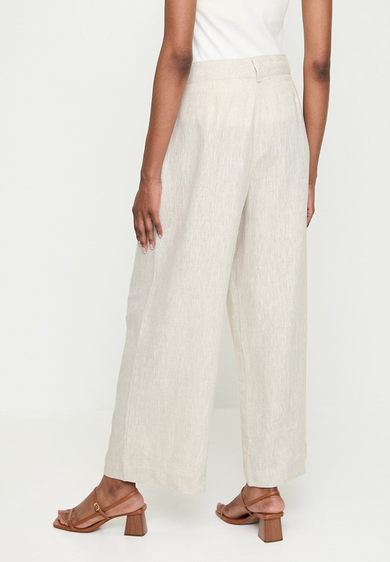 Polo Wmn Nia Linen Pant Stone