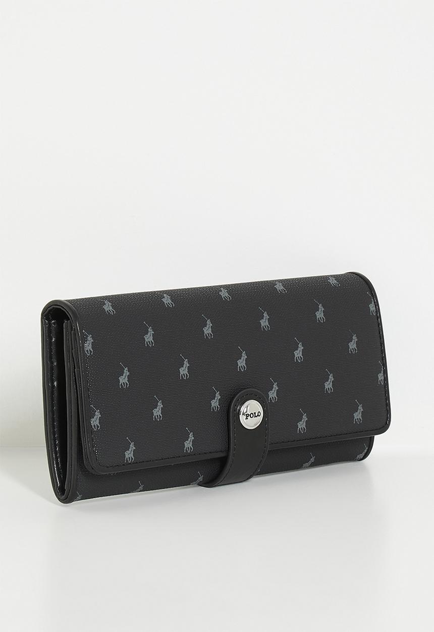 Polo New Iconic Clutch Purse In Black