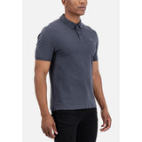 S.P.C.C Mens Mullen Short Sleeves Golfer In Dark Grey
