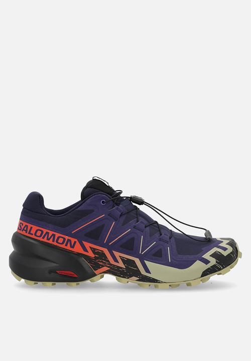 Salomon Mens Speedcross 6 Shoes Maritime Blue/Black/Cherry Tomato