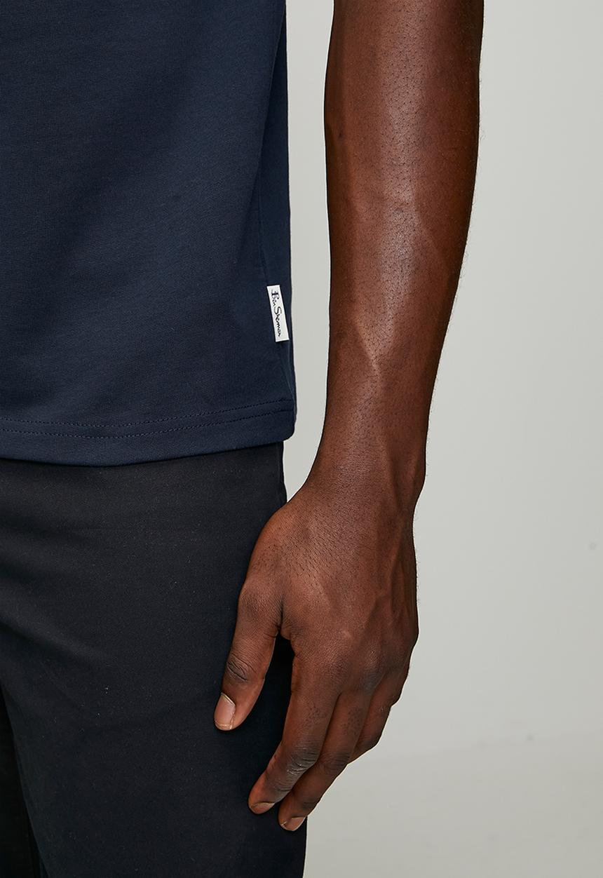 Ben Sherman Ball 260G T-Shirt Navy