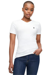 Polo 0048916 Wmn Kelly V-Neck T-Shirt White