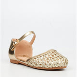 Little Miss Black Kids Lovely 2 Sandals In Champagne