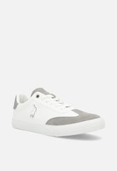 Polo Mens Rubberized Sneakers In White