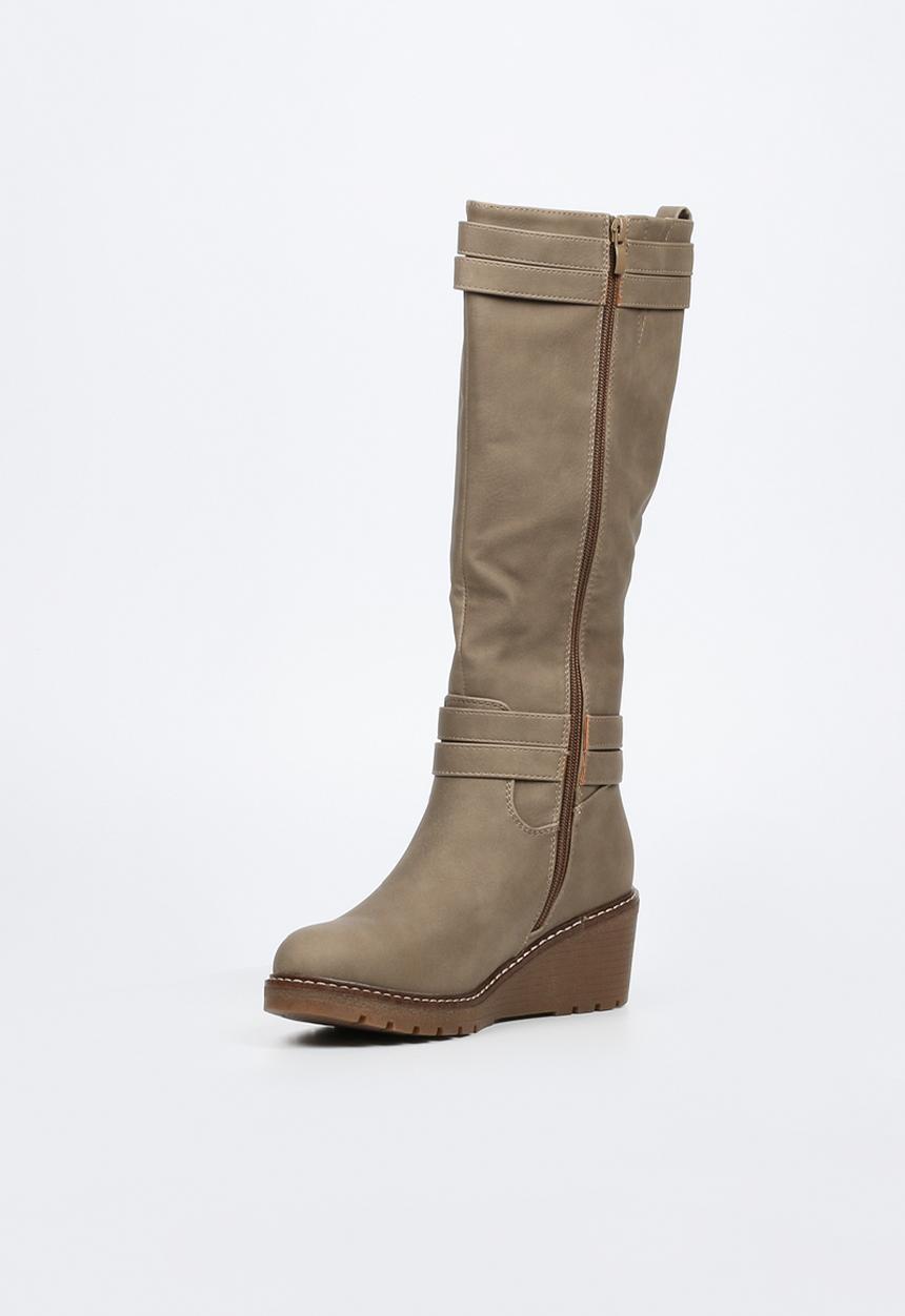 Butterfly Feet Ladies Conway 3 Boots Taupe