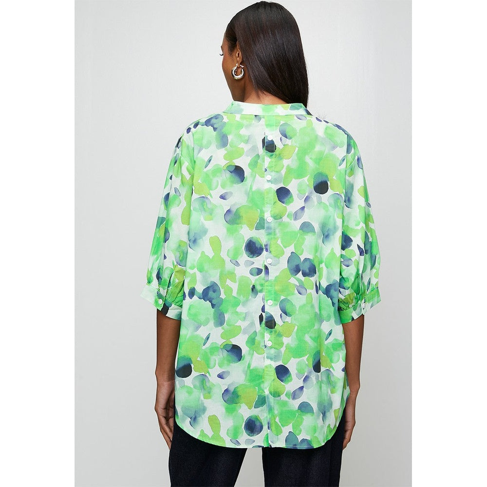 Stella Morgan Printed Shirt In Green