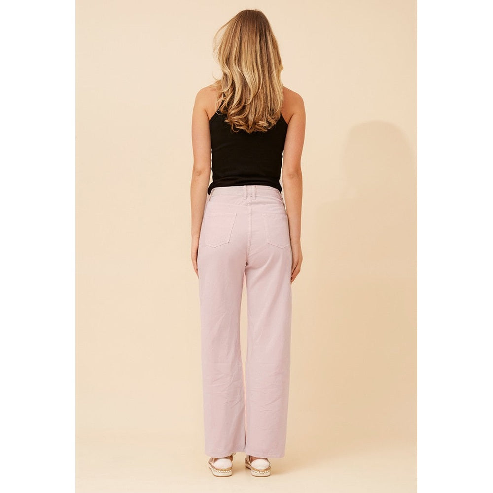 Mandi High Waist Straight Leg Jeans In Nougat
