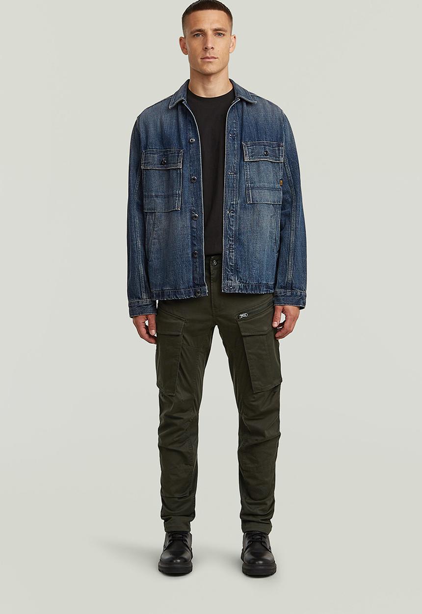 G-Star Raw Rovic Zip 3D Regular Tapered Pants In Asphalt