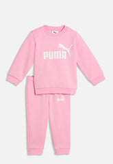 Puma Girls Minicats Essentials Crew Set In Pink