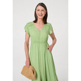 Stella Morgan Ladies Dress In Lime