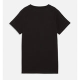 Puma Womens Essential Sequins Short Sleeves T-Shirt In Puma Black