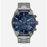 Diesel Mens Spiked Metal Steel Watch In Gunmetal