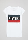 Levis Girls Sportwear Half Sleeve T-Shirt In White
