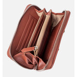 Polo Riviera Smalls Medium Zip Around Purse In Tan